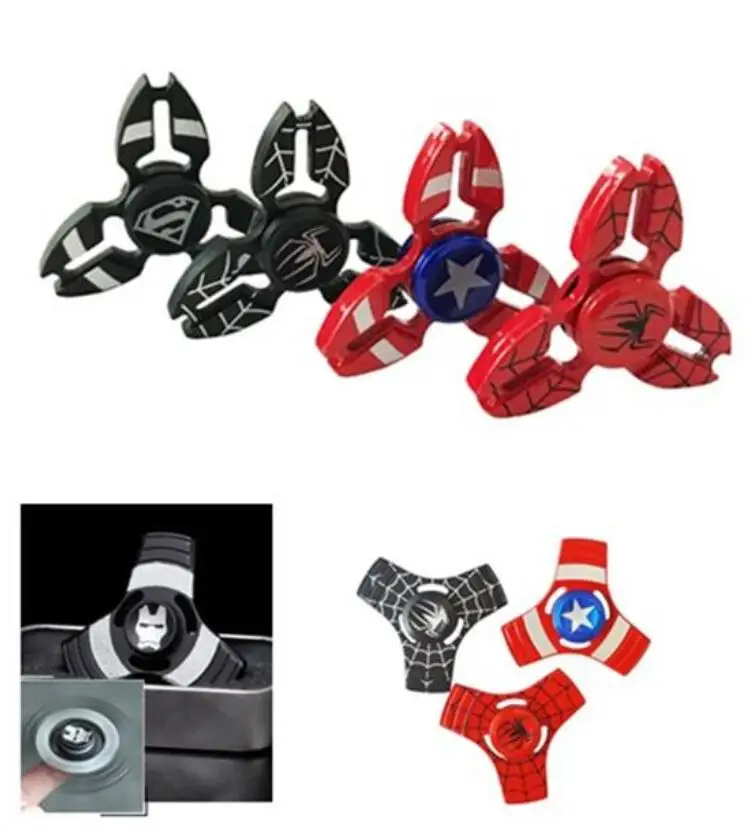 

The Avengers Spiderman Superman Captain America Finger Hand Spinner Fidget EDC Desk Sensory Toys Stress Relieve ADHD For Kids