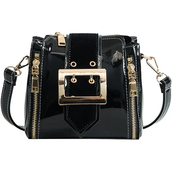 Fashion Women Messenger Bags Patent Leather Crossbody Shoulder Bags Handbags Luxury Designer Female Mini Zipper Bag bolsos mujer
Fashion Women Messenger Bags Patent Leather Crossbody Shoulder Bags Handbags Luxury Designer Female Mini Zipper Bag bolsos mujer