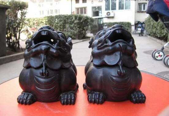 Collectible bronze lion statue S0039 Chinese regius Pure Bronze Carved Fu Foo Dog Lion Censer incense burner B0403
Collectible bronze lion statue S0039 Chinese regius Pure Bronze Carved Fu Foo Dog Lion Censer incense burner B0403