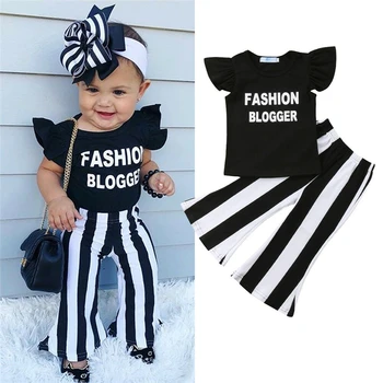 Fashion Bloggers Children Kids Baby Girls Tops T Shirt + Bell Bottom Pants Leggings Outfit Set 2019 Summer Clothes Set 1-6Y
Fashion Bloggers Children Kids Baby Girls Tops T Shirt + Bell Bottom Pants Leggings Outfit Set 2019 Summer Clothes Set 1-6Y