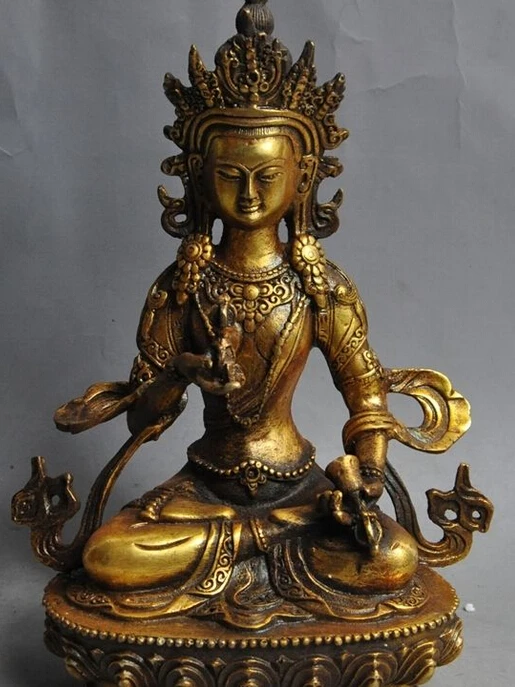 

736++9 tibet buddhism bronze gilt Vajrasattva Vajra bodhisattva buddha Phurpa statue