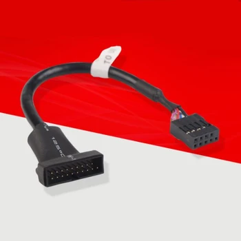 Chassis front USB3.0 to USB2.0 adapter cable / panel 19/20 pin female to motherboard / 9 pin adapter
Chassis front USB3.0 to USB2.0 adapter cable / panel 19/20 pin female to motherboard / 9 pin adapter