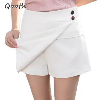 Qooth 2018 Spring Summer Skirt Women Short Skort High Waist Solid Preppy Style A-line Skirt School Students' Mini Skirt QH1090
Qooth 2018 Spring Summer Skirt Women Short Skort High Waist Solid Preppy Style A-line Skirt School Students' Mini Skirt QH1090