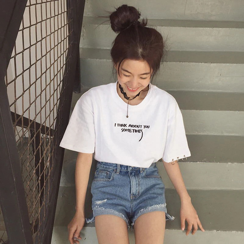 Bigsweety Summer Tops Korean Harajuku Letter Embroidery Short Sleeve Women Casual tShirts Female Tops Tees White Black T-shirt 
Bigsweety Summer Tops Korean Harajuku Letter Embroidery Short Sleeve Women Casual tShirts Female Tops Tees White Black T-shirt