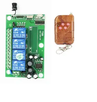 AC 85v~250V 110V 220V 230V 4CH Remote Control Garage Door RF Wireless Remote Control Switch System Transmitter+ Receiver
AC 85v~250V 110V 220V 230V 4CH Remote Control Garage Door RF Wireless Remote Control Switch System Transmitter+ Receiver