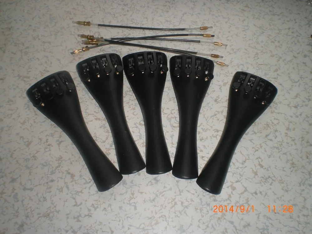 5 PCs VIOLA Tail piece 15" Aluminum Viola tail piece with 4 fine tuner with 5 PCs VIOLA Tail Guts
5 PCs VIOLA Tail piece 15" Aluminum Viola tail piece with 4 fine tuner with 5 PCs VIOLA Tail Guts