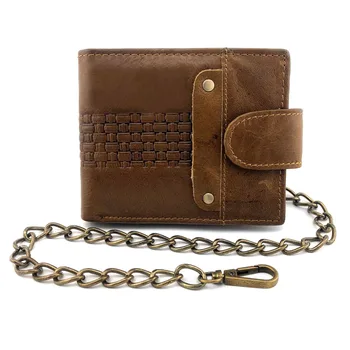 Vintage Brwon Men's Biker Genuine Leather Sanp Many Card Holder Wallet Purse With Chain
Vintage Brwon Men's Biker Genuine Leather Sanp Many Card Holder Wallet Purse With Chain