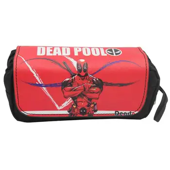 Cartoon Hero Deadpool Student Pencil Bags Anime Leather Purse Double Zipper Organizer Bag Big Capacity Makeup Cosmetic Cases
Cartoon Hero Deadpool Student Pencil Bags Anime Leather Purse Double Zipper Organizer Bag Big Capacity Makeup Cosmetic Cases