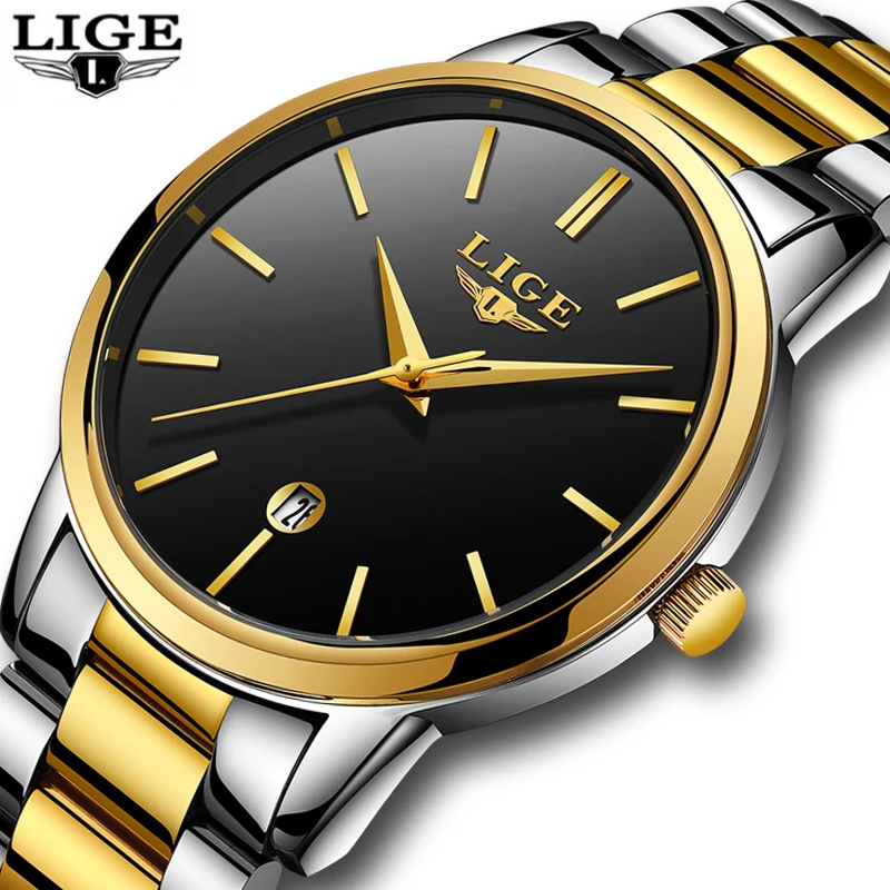 Casual Fashion Mens Watches LIGE Top Brand Men's Business Watch Men Stainless Steel Waterproof Quartz Watch Relogio Masculino
Casual Fashion Mens Watches LIGE Top Brand Men's Business Watch Men Stainless Steel Waterproof Quartz Watch Relogio Masculino