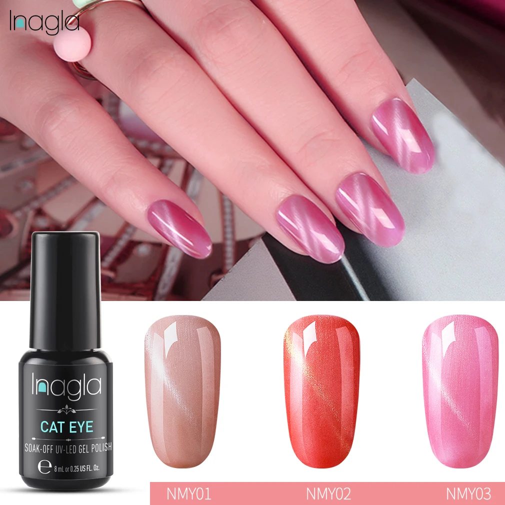 Inagla 8ML Cat Eye Nail Gel Polish 3D Magnetic Nude Color UV LED Nail Polish Varnish Vernis Semi Permanant Nail Art Lacquer DIY
Inagla 8ML Cat Eye Nail Gel Polish 3D Magnetic Nude Color UV LED Nail Polish Varnish Vernis Semi Permanant Nail Art Lacquer DIY
