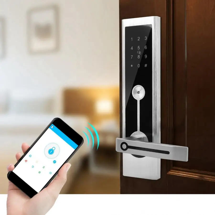cerradura electronica Password wireless door lock A3 WiFi BT Cipher Remote Smart Door Lock smart lock
cerradura electronica Password wireless door lock A3 WiFi BT Cipher Remote Smart Door Lock smart lock