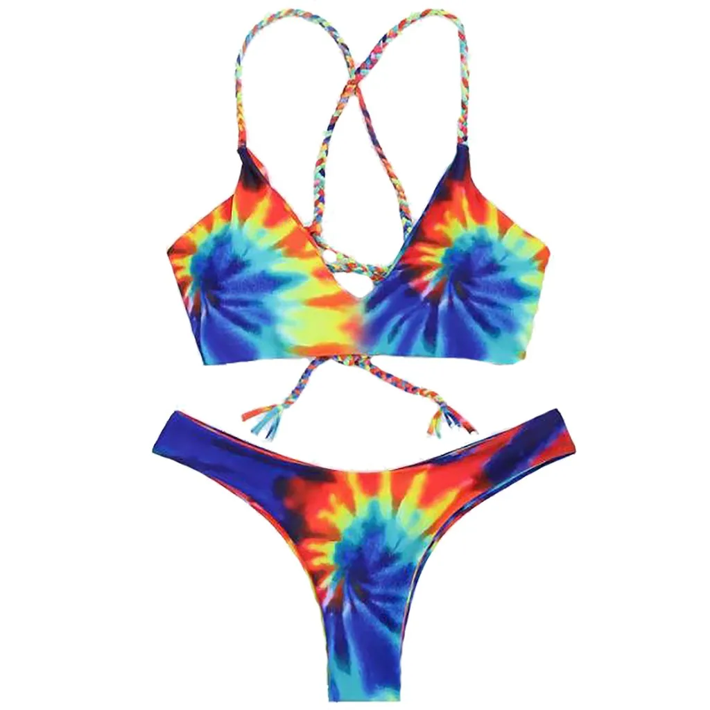 MUQGEW Sexy Women's Bikini Gradient Print Two Piece Swimsuit Pushups Swimwear Tankini Beachwear Halter Bikini Set Bathing Suit
MUQGEW Sexy Women's Bikini Gradient Print Two Piece Swimsuit Pushups Swimwear Tankini Beachwear Halter Bikini Set Bathing Suit