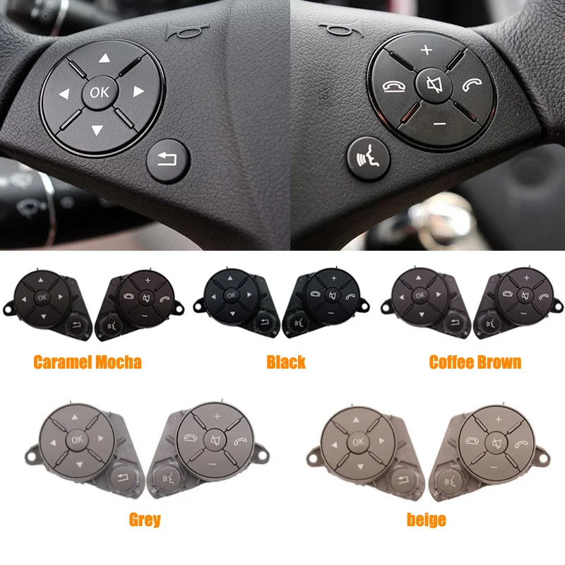 Multi-function steering wheel switch button Audio Control Buttons Bluetooth mobile phone for Benz W204 W212 C E GLK Class
Multi-function steering wheel switch button Audio Control Buttons Bluetooth mobile phone for Benz W204 W212 C E GLK Class