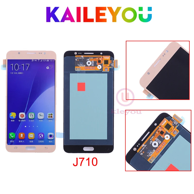 5 PCS Original OEM Phone Lcd AAA Quality Super AMOLED for Samsung J7 2016 J710 LCD Display Touch Screen Digitizer Assembly
5 PCS Original OEM Phone Lcd AAA Quality Super AMOLED for Samsung J7 2016 J710 LCD Display Touch Screen Digitizer Assembly