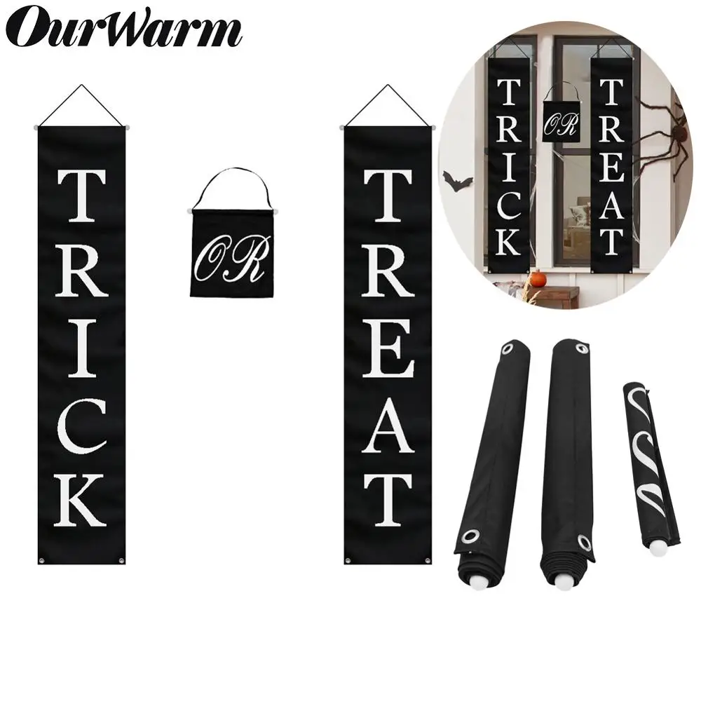OurWarm Trick or Treat Sign Door Decor Halloween Decoration Horror Props Outdoor Office Halloween Banner Festive Party Supplies
OurWarm Trick or Treat Sign Door Decor Halloween Decoration Horror Props Outdoor Office Halloween Banner Festive Party Supplies