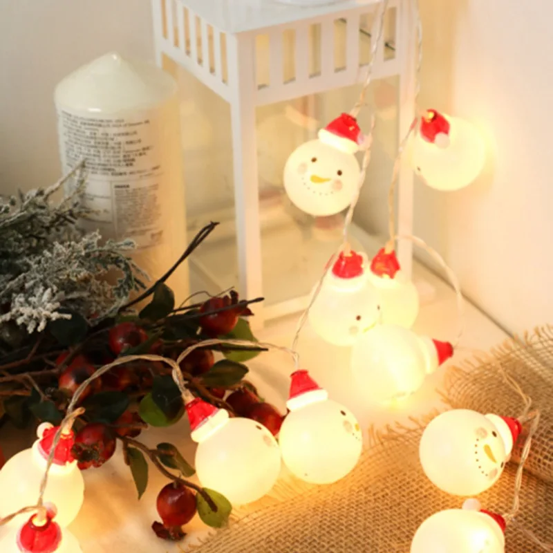 Christmas Warm White Snowman String Lights Christmas Battery Powered Light String for Tree Home Party Decor
Christmas Warm White Snowman String Lights Christmas Battery Powered Light String for Tree Home Party Decor