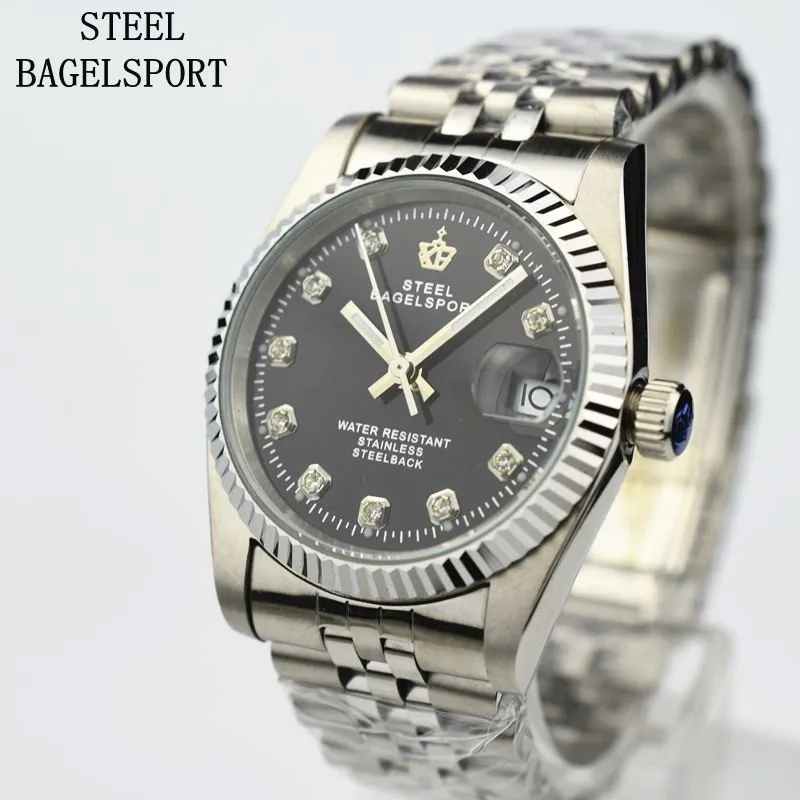 STEELBAGELSPORT Top Brand Luxury Automatic Mechanical Men Watch Waterproof Clocks Full Steel Rhinestone Style Watch Classic Men
STEELBAGELSPORT Top Brand Luxury Automatic Mechanical Men Watch Waterproof Clocks Full Steel Rhinestone Style Watch Classic Men