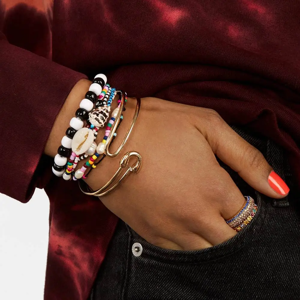 Flatfoosie New Trendy Unique Boho Bracelets Bangles Women Beaded Bracelet Colorful Long Shell Bracelet Party Wedding Accessories
Flatfoosie New Trendy Unique Boho Bracelets Bangles Women Beaded Bracelet Colorful Long Shell Bracelet Party Wedding Accessories