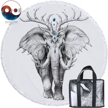 Elephant Soul by JoJoesArt Large Beach Towel Microfiber Toalla Blanket Tassel 3D Animal Black and White Round Yoga Mat
Elephant Soul by JoJoesArt Large Beach Towel Microfiber Toalla Blanket Tassel 3D Animal Black and White Round Yoga Mat
