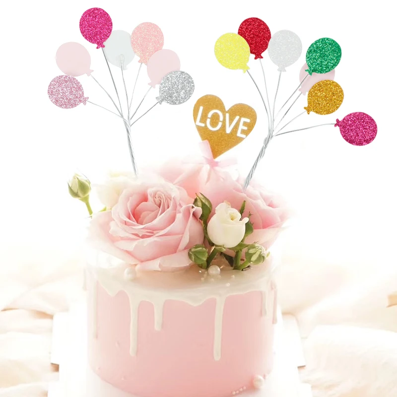 CEVENT Glitter Little Balloon Cake Toppers Cupcake Toppers Cake Decoration Baby Shower kids Birthday Party Decoration Cake Flags
CEVENT Glitter Little Balloon Cake Toppers Cupcake Toppers Cake Decoration Baby Shower kids Birthday Party Decoration Cake Flags