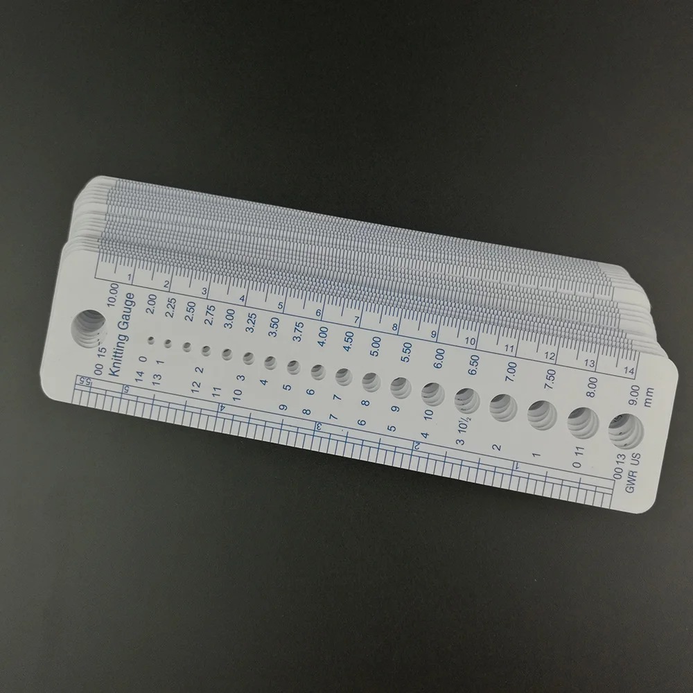 1pcs Plastic Sewing Knitting Needle Gauge Inch cm Ruler Tool (US UK Canada Sizes) 2-10mm Costura Sewing Accessories Tools
1pcs Plastic Sewing Knitting Needle Gauge Inch cm Ruler Tool (US UK Canada Sizes) 2-10mm Costura Sewing Accessories Tools