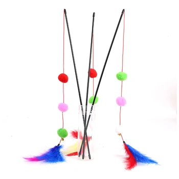 Colorful Hairball Soft Interactive Toys Funny Feather Teaser Kitten Cat Stick Training Wand Exercise Tool Rod Color Random
Colorful Hairball Soft Interactive Toys Funny Feather Teaser Kitten Cat Stick Training Wand Exercise Tool Rod Color Random