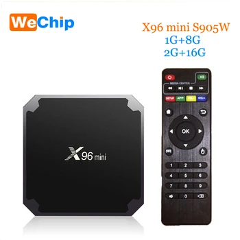 

Wechip X96 mini Android 7.1 TV BOX 2GB 16GB 1GB 8GB Wireless WiFi Amlogic S905W Quad Core Suppot H.265 UHD 4K 2.4GHz Set-top box