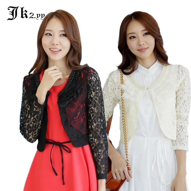 L- 4XL Spring Ruffle Long Sleeve Lace Jacket Pearl Beaded Crochet Cardigan Ladies Tops Outerwear Plus Size Women Clothes 9356
L- 4XL Spring Ruffle Long Sleeve Lace Jacket Pearl Beaded Crochet Cardigan Ladies Tops Outerwear Plus Size Women Clothes 9356