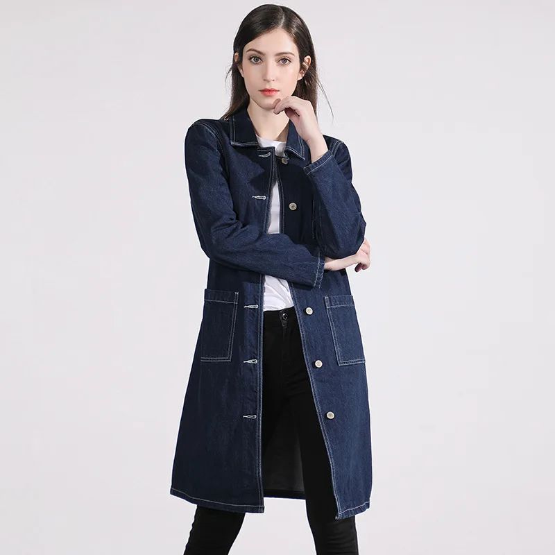 Nordic winds women's denim windbreaker female long trench 2018 autumn long sleeve casual denim overcoat nw18c2801
Nordic winds women's denim windbreaker female long trench 2018 autumn long sleeve casual denim overcoat nw18c2801