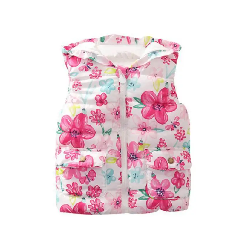 Baby Clothes Autumn Girls Flower Print Hooded Vest Jacket Kids Winter Cotton Waistcoat Outerwear Coat
Baby Clothes Autumn Girls Flower Print Hooded Vest Jacket Kids Winter Cotton Waistcoat Outerwear Coat