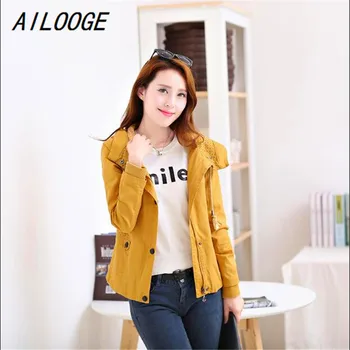 AILOOGE High Quality Casual Slim Women Short Hooded Windbreaker Basic Coats Jacket 2017 Autumn Winter feminina casaco feminino
AILOOGE High Quality Casual Slim Women Short Hooded Windbreaker Basic Coats Jacket 2017 Autumn Winter feminina casaco feminino