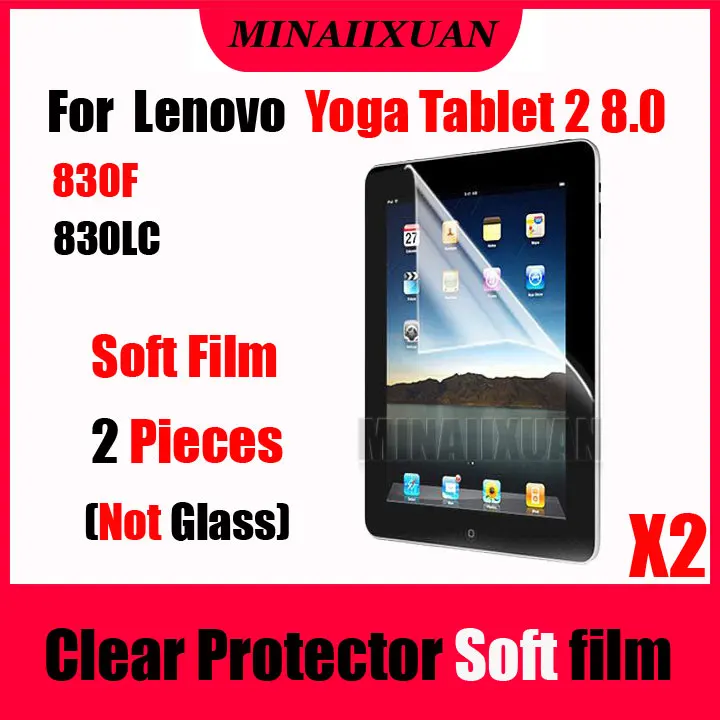 2Pcs Clear Screen Protector Protective Soft Film (NOT Glass) for Lenovo Yoga Tab 2 830F 830L 830LC (Tablet 2-830F) 8.0 Tablet
2Pcs Clear Screen Protector Protective Soft Film (NOT Glass) for Lenovo Yoga Tab 2 830F 830L 830LC (Tablet 2-830F) 8.0 Tablet