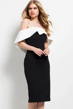 Slash Neck Bandage Dress Elegant Celebrity Night Club Fashion Evening Party Dresses Sexy Women Black and White Color
Slash Neck Bandage Dress Elegant Celebrity Night Club Fashion Evening Party Dresses Sexy Women Black and White Color