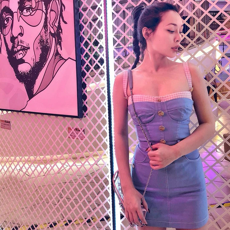 le palais vintage 2018 Summer Vintage Girl Corset Type Denim Dress Slim High Rise Strapless Regular Cutting Jeans Dress
le palais vintage 2018 Summer Vintage Girl Corset Type Denim Dress Slim High Rise Strapless Regular Cutting Jeans Dress