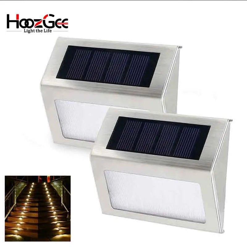 HoozGee Solar Step Light Waterproof 3 LED Stainless Steel Outdoor Wall Light For Outdoor Lighting Led Night Light Decoration
HoozGee Solar Step Light Waterproof 3 LED Stainless Steel Outdoor Wall Light For Outdoor Lighting Led Night Light Decoration