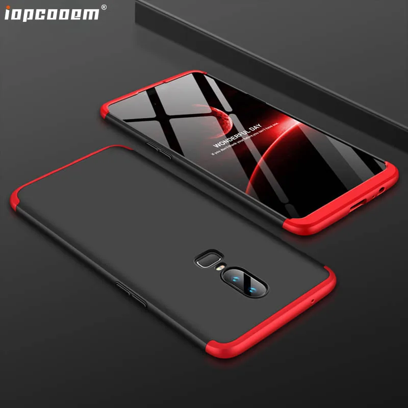 Чехол для Oneplus 6 1 + модный бизнес 3 в Комплексная жесткая защитная задняя крышка