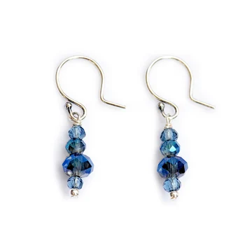 Lotus Mann Cowboy blue crystal silver ear hook earrings, new new autumn and winter
Lotus Mann Cowboy blue crystal silver ear hook earrings, new new autumn and winter
