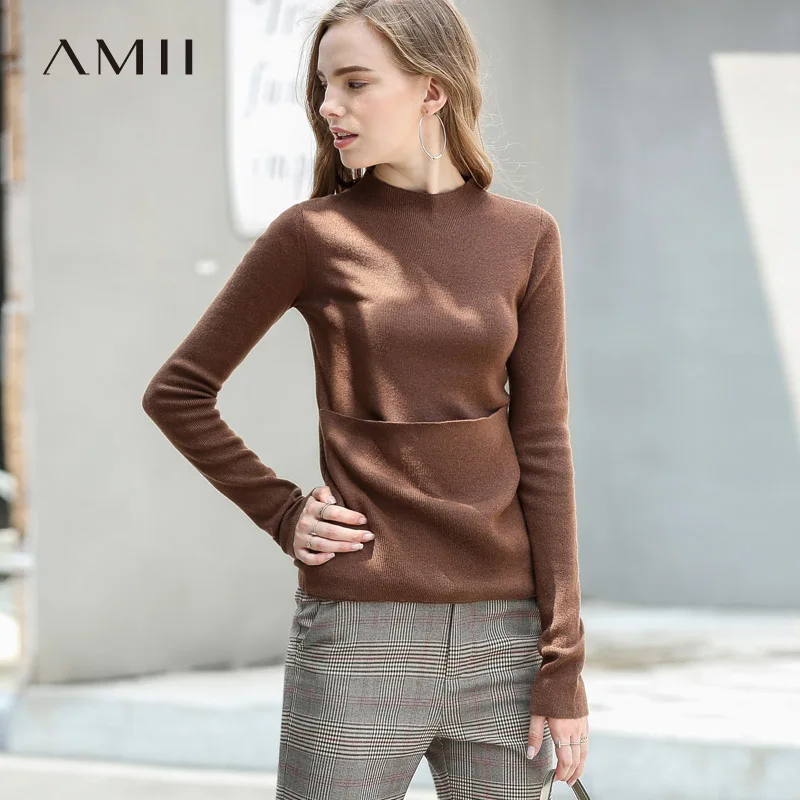 Amii Casual Hollw Out Sweater Women Autumn 2019 Fashion Solid Pockets Wool Loog Sleeve Plus Size Winter Pullovers Sweater
Amii Casual Hollw Out Sweater Women Autumn 2019 Fashion Solid Pockets Wool Loog Sleeve Plus Size Winter Pullovers Sweater
