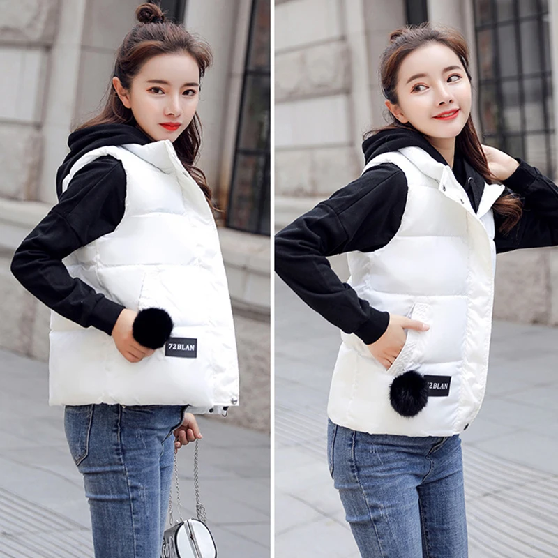 2019 Autumn Winter Women Vest Sleeveless Cotton Coats Warm Female Hooded Jackets Fashion Korean Style Plus Size ThickPadded Coat
2019 Autumn Winter Women Vest Sleeveless Cotton Coats Warm Female Hooded Jackets Fashion Korean Style Plus Size ThickPadded Coat