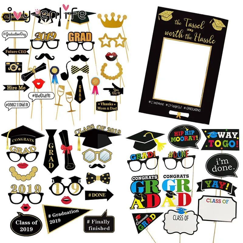 1set Graduation Party Photo Booth Props Grad Party Decoration 2019 School Cap Grad Congrats Graduated Supplies PhotoBooth Props
1set Graduation Party Photo Booth Props Grad Party Decoration 2019 School Cap Grad Congrats Graduated Supplies PhotoBooth Props