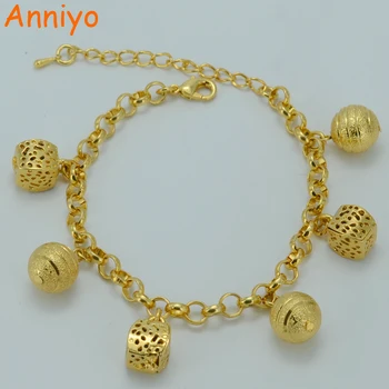 Anniyo 18cm + 5cm Round Beads Bracelet Gold Color Trendy Ball Bangle For Women Fashion Arab/Africa/Ethiopian Gift #020706 
Anniyo 18cm + 5cm Round Beads Bracelet Gold Color Trendy Ball Bangle For Women Fashion Arab/Africa/Ethiopian Gift #020706