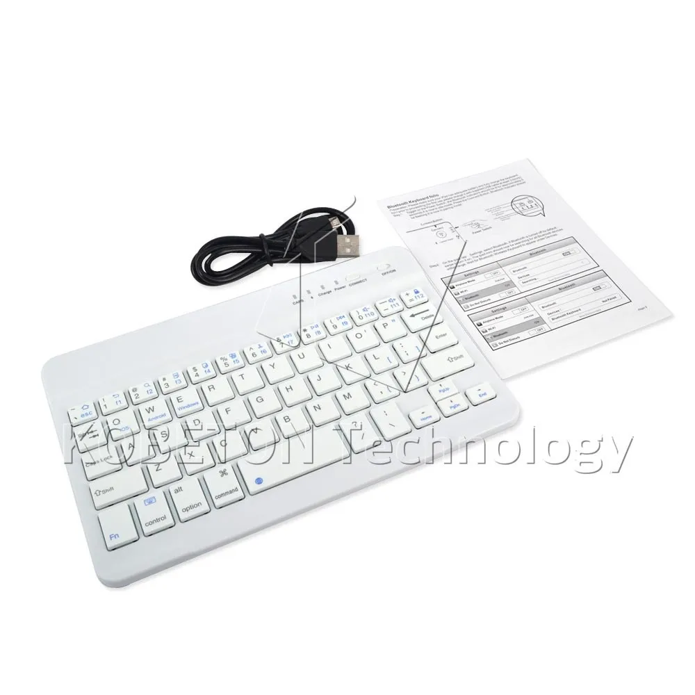 Bluetooth беспроводная белая клавиатура для Macbook ipad 4 3 Air Mini iphone 5 5S компьютера ноутбука
