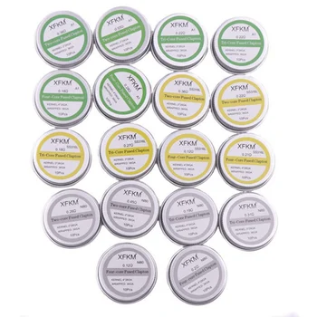 XFKM 10pcs/lot Premade NI80 SS316L A1 Alien Fused Clapton Prebuilt Coil Nichrome Prebuilt Wire Heat Resistance Vape
XFKM 10pcs/lot Premade NI80 SS316L A1 Alien Fused Clapton Prebuilt Coil Nichrome Prebuilt Wire Heat Resistance Vape