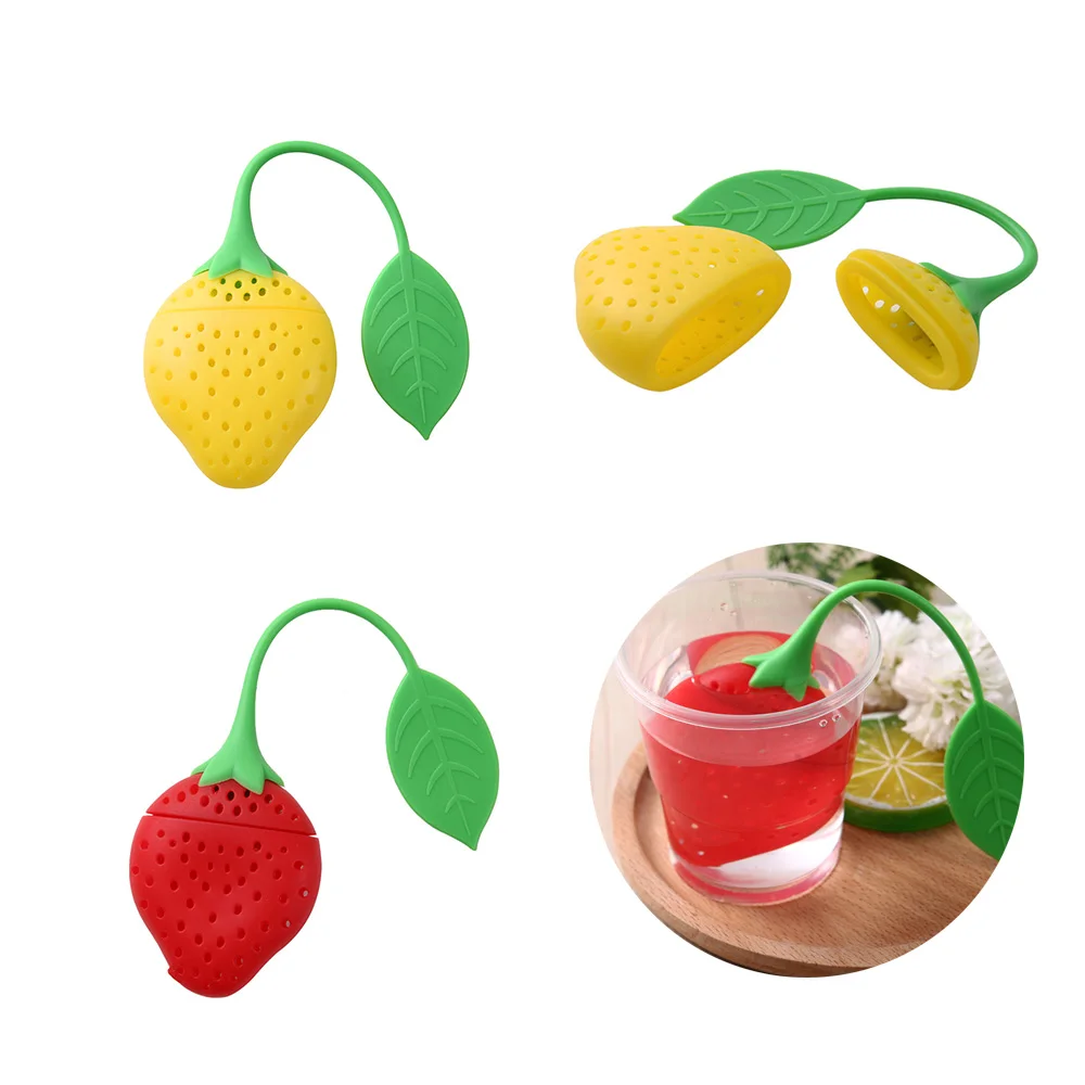 1PC Cute Silicone Strawberry Loose Tea Leaf Strainer Herbal Spice Infuser Filter Bag Infuser Coffee & Tea Tools
1PC Cute Silicone Strawberry Loose Tea Leaf Strainer Herbal Spice Infuser Filter Bag Infuser Coffee & Tea Tools