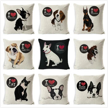 Bull Terrier Beagle Cushion Covers Boston Terrier Boxer Dog Pillow Cases Bulldog Cat Chihuahua Doberman Home Decor Pillowcase
Bull Terrier Beagle Cushion Covers Boston Terrier Boxer Dog Pillow Cases Bulldog Cat Chihuahua Doberman Home Decor Pillowcase