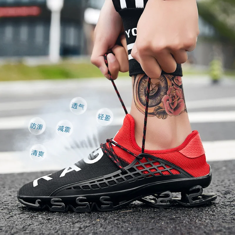Luxe Merk Fashion New men's Sports Running Shoes Lightweight Outdoor Solid Color Summer Spring And Autumn Mesh Breathable
Luxe Merk Fashion New men's Sports Running Shoes Lightweight Outdoor Solid Color Summer Spring And Autumn Mesh Breathable
