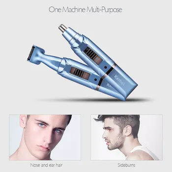 2 in 1 Nose Hair Trimmer Sideburns Clipper Rechargeable Ear Hair Remover Electric Stainless Steel Blade Men's Shaving Machine 31
2 in 1 Nose Hair Trimmer Sideburns Clipper Rechargeable Ear Hair Remover Electric Stainless Steel Blade Men's Shaving Machine 31