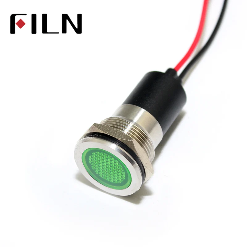 FILN 19mm Flate Head Metal Red Green Yellow Blue White 12V 110V 220V Indicator light
FILN 19mm Flate Head Metal Red Green Yellow Blue White 12V 110V 220V Indicator light