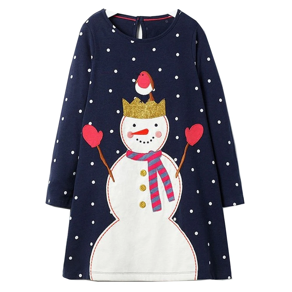 Kidsalon Girls Dress 2018 Fashion Kids Girls Dress Cartoon Long Sleeve Princess Dress Cute Snowman Applique Children's Clothings
Kidsalon Girls Dress 2018 Fashion Kids Girls Dress Cartoon Long Sleeve Princess Dress Cute Snowman Applique Children's Clothings