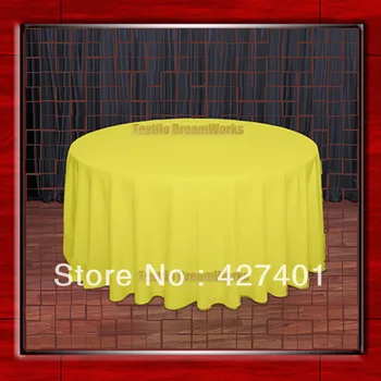 Hot Sale 120"R Neon Yellow 210GSM Polyester plain Table Cloth For Wedding Events & Party Decoration(Supplier)
Hot Sale 120"R Neon Yellow 210GSM Polyester plain Table Cloth For Wedding Events & Party Decoration(Supplier)